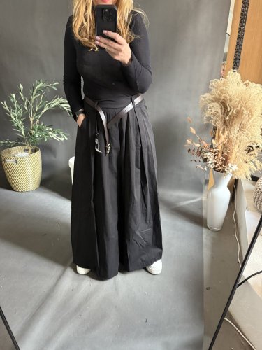 Kalhoty Pantagonna ve stylu sukně -čierná