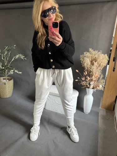 Nohavice Aladin-bielé