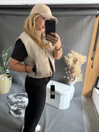 Vesta Crop S/M a L/XL-béžová