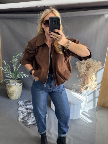 Bomber Mochy -hnedý