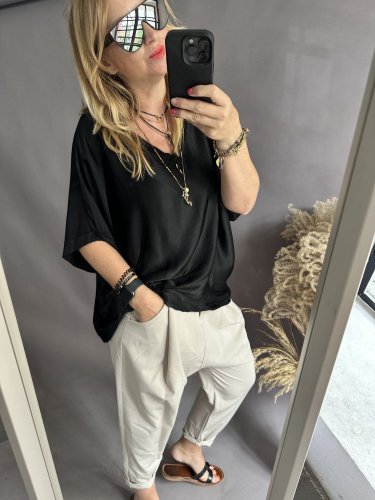 Bluza Liame-UNI SIZE na XS-XL-černá