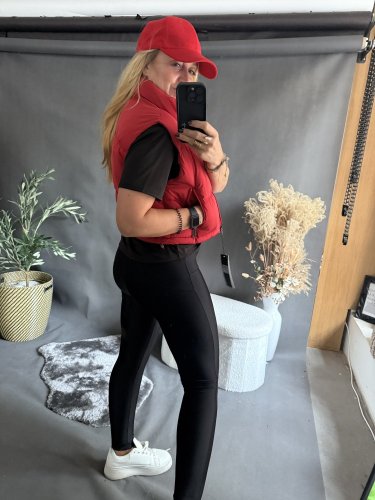 Vesta Crop S/M a L/XL-červená