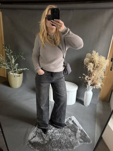 Džínsy Paris 2 šedo čierne