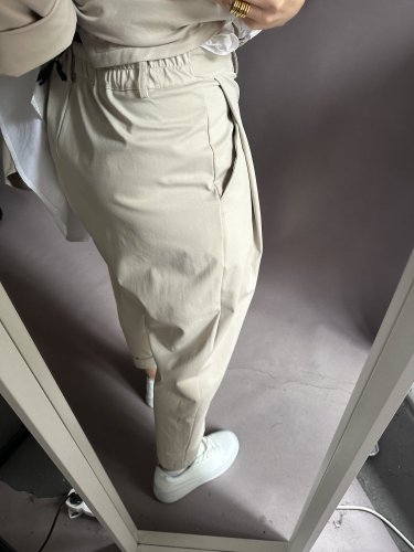 Nohavice Blair bavlnené-béžové