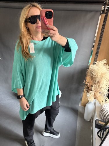 Sveter Moda ľahký veľký-mint