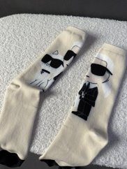 Ponožky Lagerfeld 2 béžové