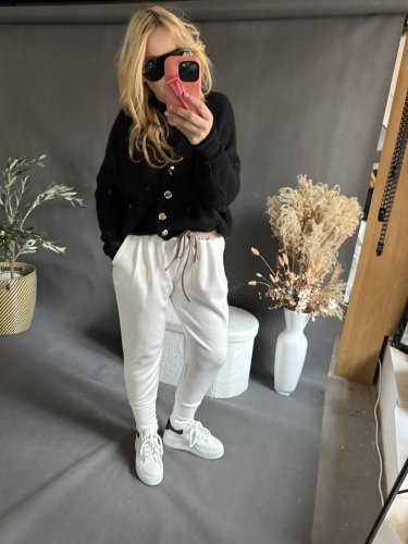 Nohavice Aladin-bielé