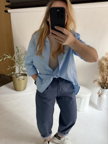 Nohavice v štýle Jeans modré-veľkosť 36 a 38