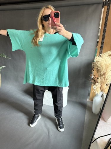 Sveter Moda ľahký veľký-mint