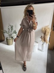 Šaty Business Tencel-mocca