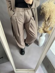 Kalhoty Brandy-mocca-oversize