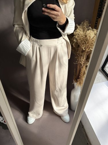 Nohavice Viskoza -béžové