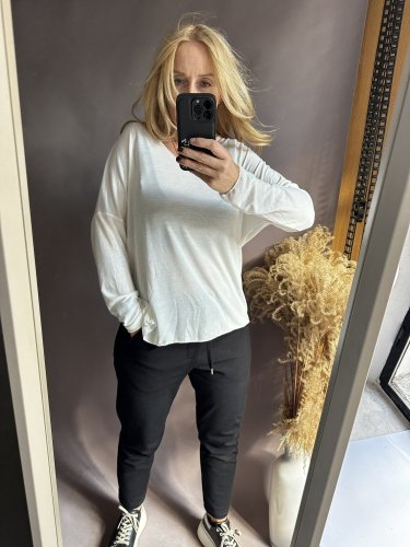 Svetřík tenký dl.rukáv Italy-bílý