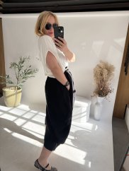 Tričko White Angel-oversize-bílé