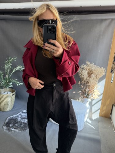 Kabátek Adéla-vínová