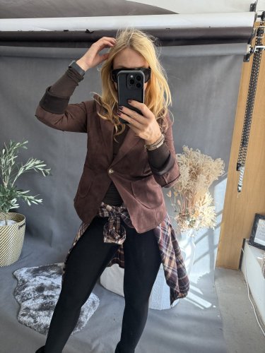 Sako Luisa velúr-hnedá