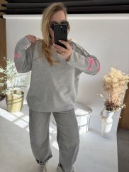 Mikina perfect-neoprén nekrčivá-grey