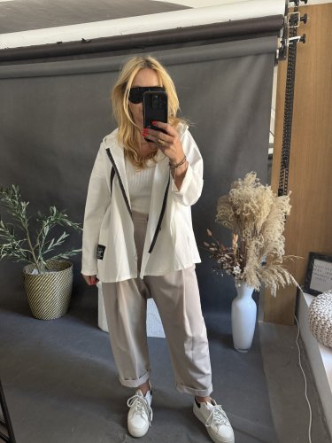 Mikina Natural-bílá