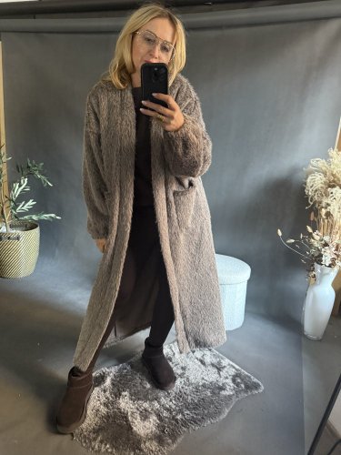 Kabát/cardigan Meccuch-Mocca