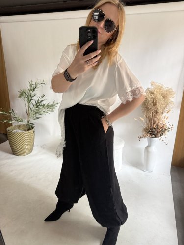 Kalhoty Chicca-černá