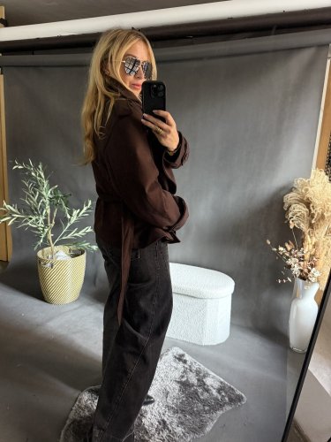 Kabátik Adela s opaskom