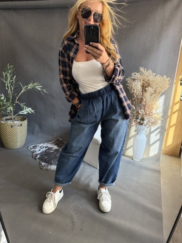 Džínové kalhoty sun PLUS SIZE-modré