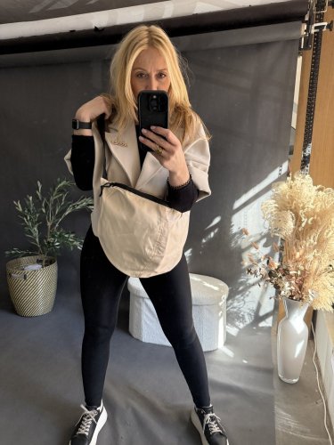 Ledvinka Maxi z umyvatelného materiálu béžová