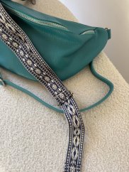 Popruh ke kabelce nebo ke Cupholder-stříbrné kování-Maroko tmavě modrý