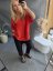 Bluza Liame-UNI SIZE na XS-XL-čiervená