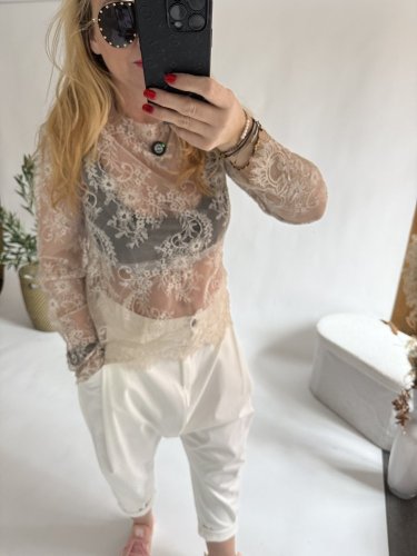 Blúzka Romantic-beige