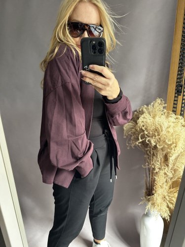 Kardigan bavlněná Aura-bordeaux