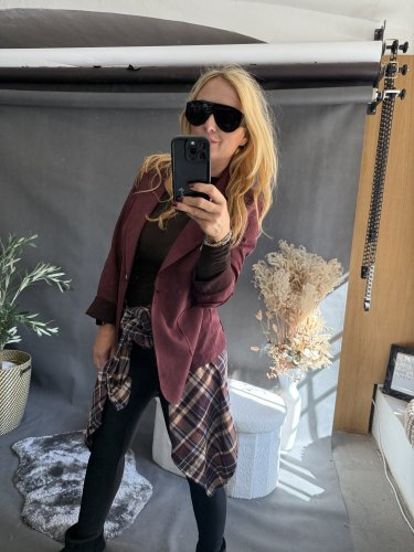 Sako Luisa velur-vínová