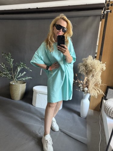 Šaty Letní Oversize mint