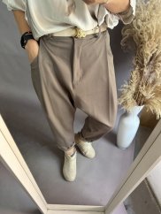 Kalhoty Blair BIG zateplené na postavu 42-44-mocca