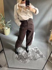 Kalhoty Big Sun 3/4 délka-hnědé