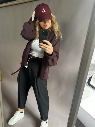 Kardigan bavlněná Aura-bordeaux