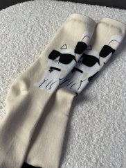 Ponožky Lagerfeld 2 béžové