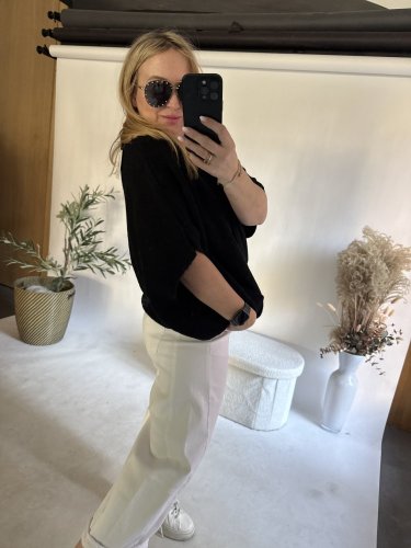 Vesta oversize vlněná-černá