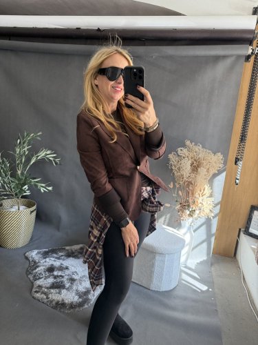 Sako Luisa velúr-hnedá