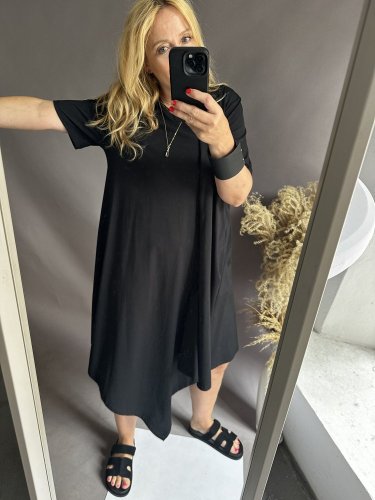 Šaty asymetrický výstrih Ellen