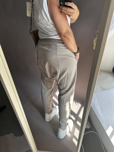 Tepláky nasrávací Velvet-mocca