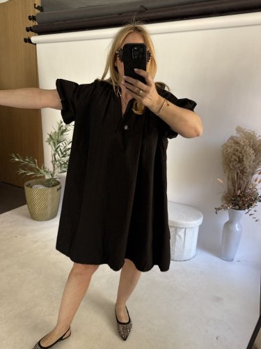 Šaty Balonový střih-černý