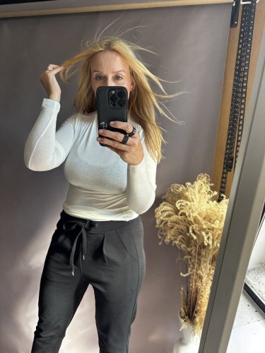 Ľahký rolák s dlhým rukávom viskoza-Max do veľkosti M-biely