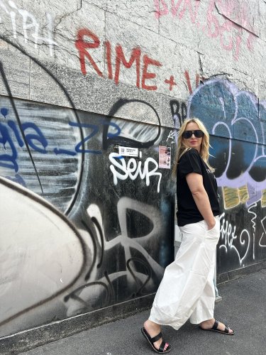 Nohavice široký strih SUN-UNI veľkosť-bielá