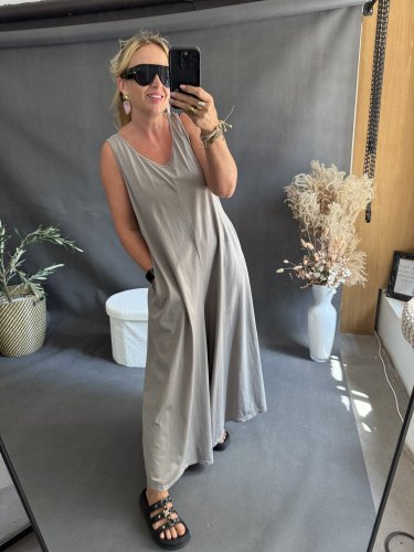 Overal SUN bavlna Oversize-mocca