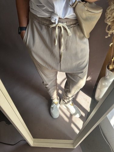 Tepláky nasrávací Velvet-mocca