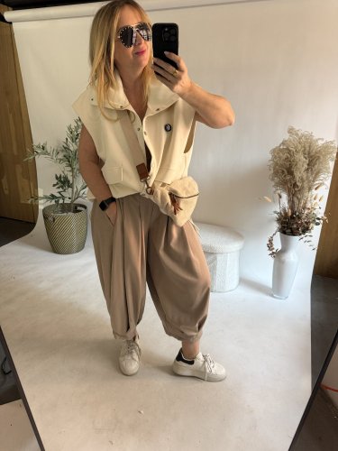 Nohavice Lux Luna-mocca