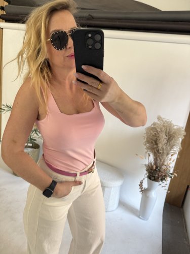 Tielko široké ramienka-pink