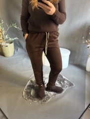 Kalhoty Fashion-hnědé