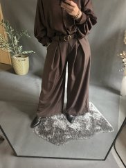 Kalhoty Ambel-hnědé